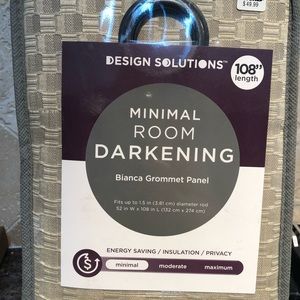 SET OF 3 Design Solutions Window Panels 108” Long